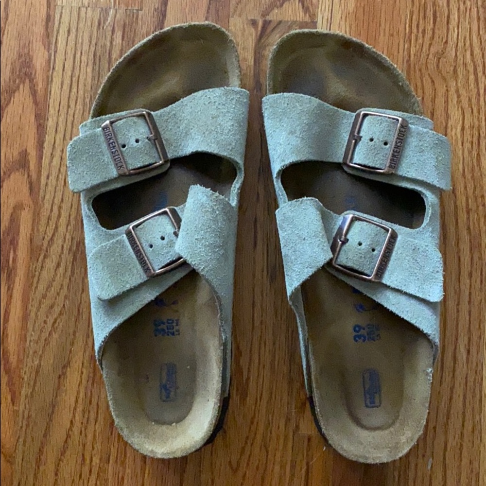 Birkenstock Arizona Taupe Suede Sandals